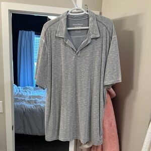 Tommy Bahama Light Gray Men's Polo Shirt